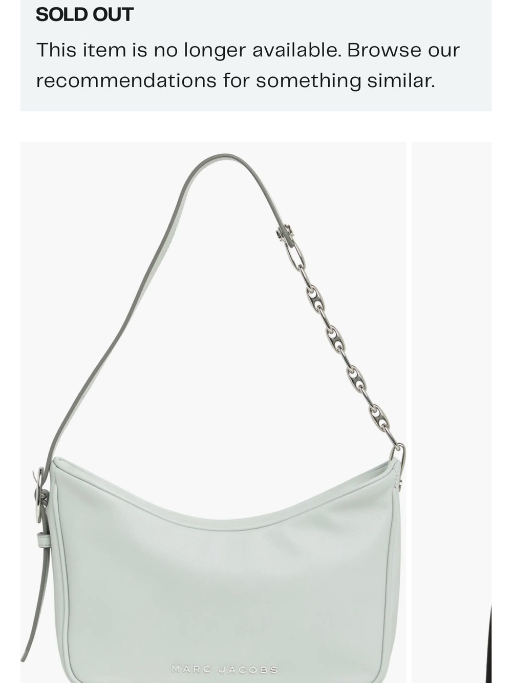 CLASSIC CHIC Marc Jacobs Tempo Baguette Shoulder Bag NWT